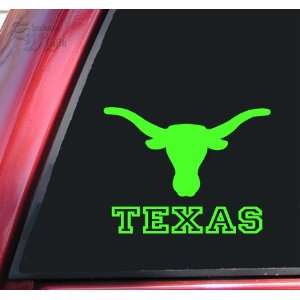  Texas Longhorn UT Vinyl Decal Sticker   Lime Green 