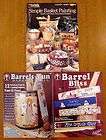 Booklets On Barrel Staves & Baskets Wooden Painting: 