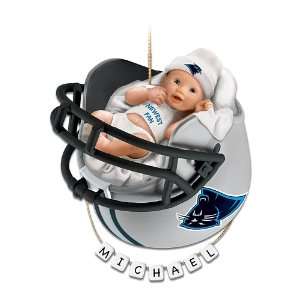 Carolina Panthers Personalized Babys First Christmas Ornament by The 