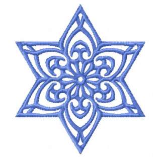 Lacy Star of David Machine Embroidery Designs