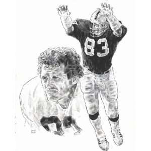  Ted Hendricks Oakland Raiders Lithograph Sports 