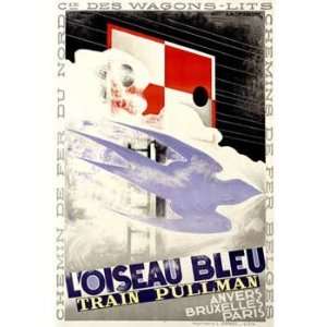  Adolphe Mouron Cassandre   Oiseau Bleu Giclee on acid free 