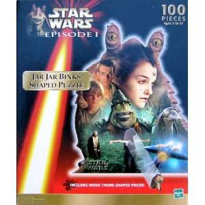  Star Wars Episode 1 Jar Jar Binks Shaped 100pc. Puzzle 