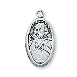  Scapular Sterling Oval Small Medal Jewelry