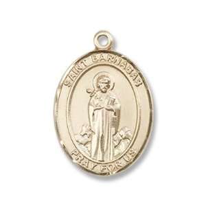 St. Barnabas 14KT Gold Medal Patron Saint of Against Hailstorms