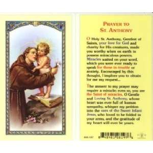  St. Anthony Prayer Holy Card (800 197): Kitchen & Dining