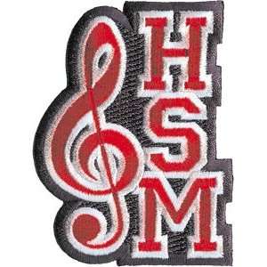   High School Musical clef note iron on patch applique 
