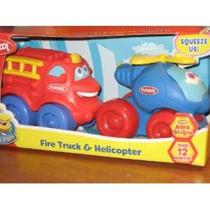  Fire Truck & Helicopter: Toys & Games