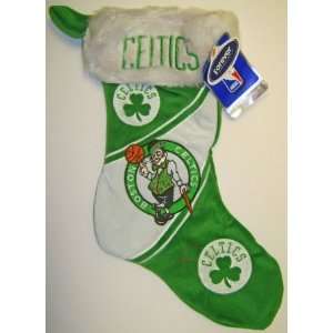 Boston Celtics NBA 3 Tone Plush Stocking:  Sports 