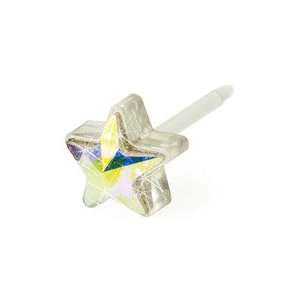  Blomdahl Medical Plastic Earrings   Rainbow Star Beauty