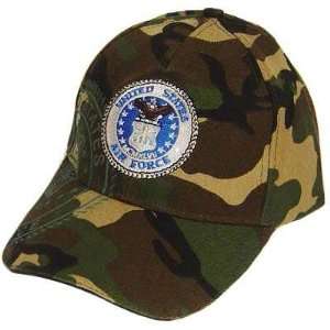   STATES US AIR FORCE MILITARY CAMO SEAL HAT CAP: Sports & Outdoors