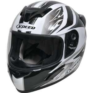Xpeed Speed XP509 On Road Racing Motorcycle Helmet   Silver / X Small