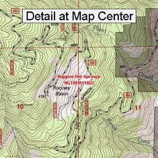 USGS Topographic Quadrangle Map   Riggins Hot Springs, Idaho (Folded 