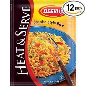 Osem Heat & Serve, Spanish Style Rice Mix, 4.9 Ounce Packages (Pack of 