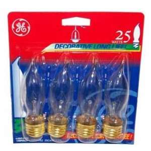  Ge 4Pk 25 Watts Decorative Long Life Bulbs Case Pack 18 