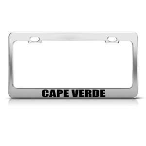  Cape Verde Chrome Country license plate frame Stainless 