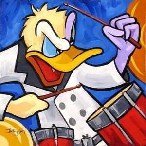   Duck Jazz Disney Fine Art Giclee by Tim Rogerson: Home & Kitchen