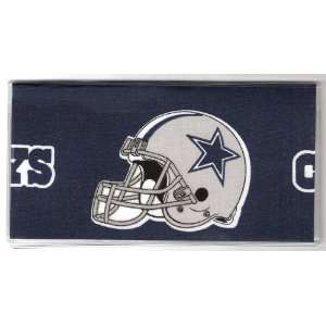  Checkbook Cover NFL Dallas Cowboys Football Helmet 