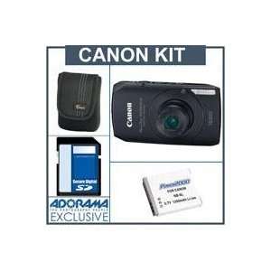  Canon PowerShot SD4000IS Digital ELPH Camera Kit  Black 