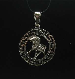 STERLING SILVER PENDANT CHARM ZODIAC SIGN ARIES 925 NEW  