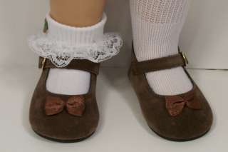 BROWN Suede Mary Jane Doll Shoes For Chatty Cathy♥  