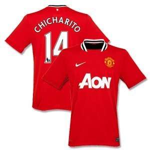    11 12 Man Utd Home Jersey + Chicharito 14