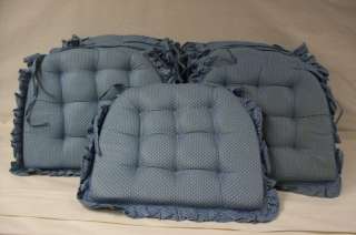 SAS Lot of 13 16 Blue Chair Cushions  