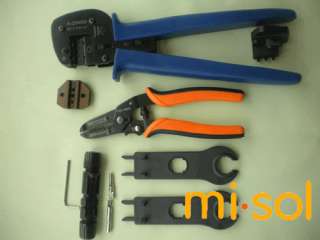 Kit of Solar PV Crimper for MC3 MC4 Connector, Crimping Connector 