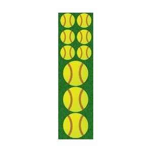  Real Sports Chipboard Stickers: Softball (6 Pack 
