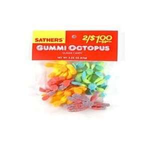 Sathers Gummi Octopus Candy   2.25 Oz Bag, 12 Ea: Health 
