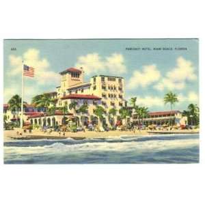  Pancoast Hotel Postcard Miami Beach Florida 1939 