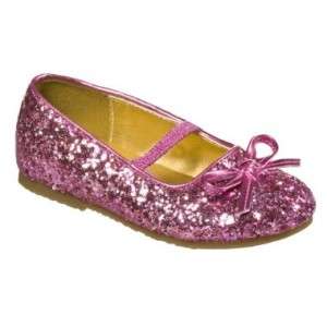 Disney Girls PRINCESS Glitter Ballet Shoes pink SPARKLE  