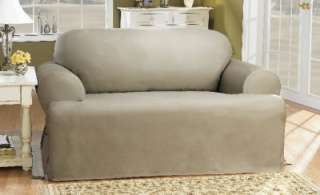 COTTON DUCK Linen color 1 piece Sofa Slipcover T Cushion