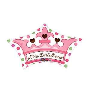 A New Little Princess Crown Shape 24 Mylar Balloon Baby