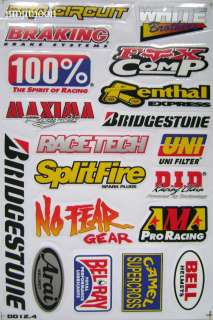12 tag metals one ind renthal snap on ngk sticker decal  