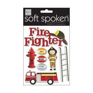  Soft Spoken Themed Embellishments   Fire Fighter Kids Fire 