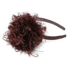  Brown Marabou Hard Headband Beauty