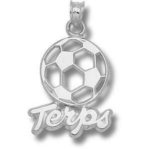  Maryland Terrapins Sterling Silver TERPS Soccerball 