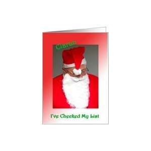  Ciaran Santas Checking His List Card Health & Personal 