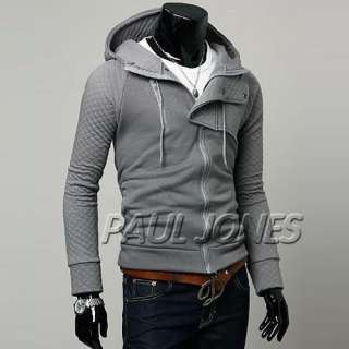 NEW Mens Slim Fit Sexy Top Designed Hoodies Jackets Coats US XS S M L 