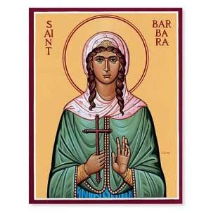  St. Barbara Medium Icon 4 1/2 x 6   #501