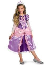Princess Tangled Rapunzel Shimmer Deluxe Costume   Small (4 6x)