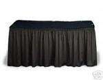 Poly Knit 14 White or Black Table Skirting,  