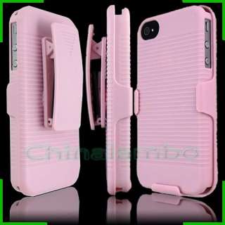   Belt Clip Rotate Stand Hard Skin Case Cover For iPhone 4 4G 4S  