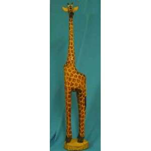  Wood Carved Giraffe 