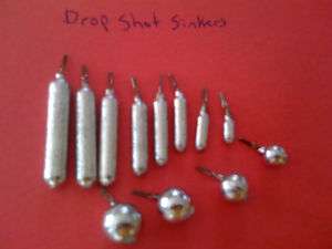 20 Finesse Drop Shot Weight Sinkers, You Choose Sizes  