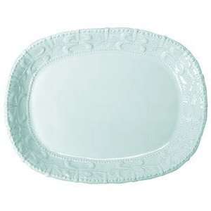 Skyros Designs Historia Large Oval Platter   Barely Blue 