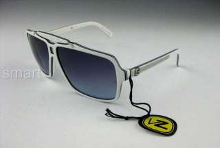 VON ZIPPER Mens Sunglasses MANCHU Retro Aviator White/Blue/Grey 