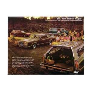   : 1977 FORD STATION WAGON Sales Brochure Literature Book: Automotive