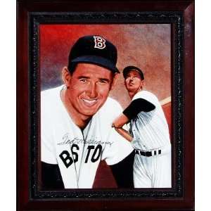  TED WILLIAMS 16x 20 Hand Signed Painting by Artist Leon 